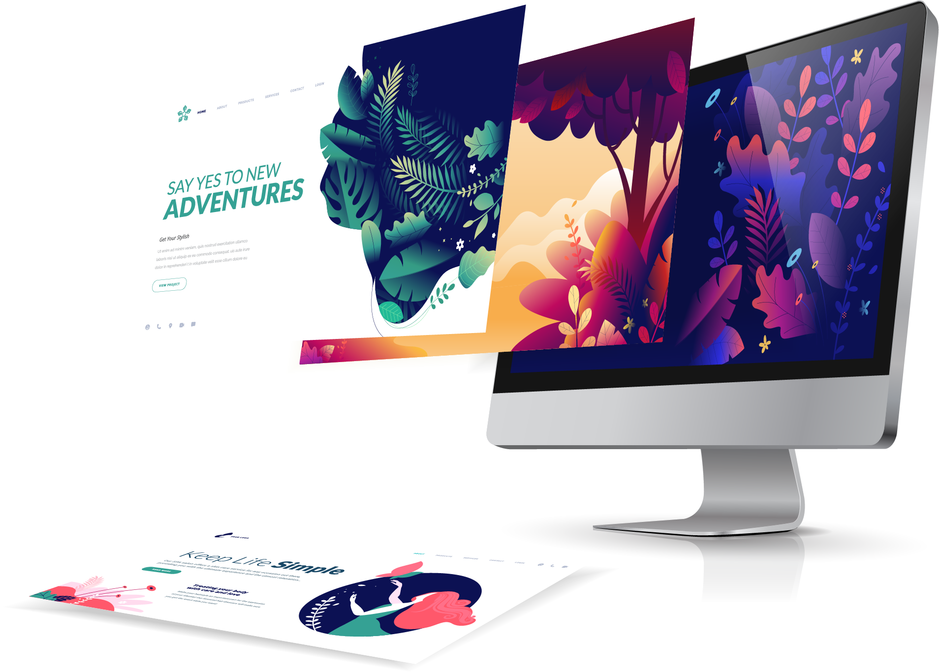 Website mockup